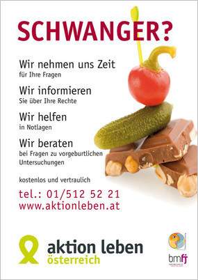 aktion leben-Plakat: Werbung für Schwangerenberatung / aktion leben-Plakat aktion leben-Plakat: Werbung für Schwangerenberatung