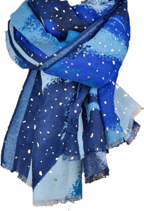 Geschmeidiger Schal in Blau