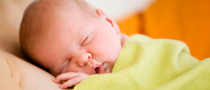 Ein Neugeborenes ruht sich auf seiner Mutter aus. (© shutterstock)